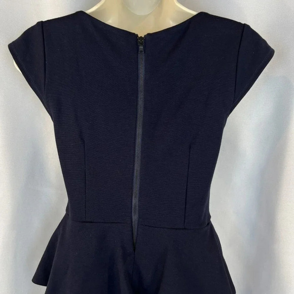 Alice + Olivia Employed Navy Blue Peplum Dress $264 - Picture 8 of 13